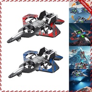 [leipupa] Remote Controlled Foam Airplane Jet Toy LED Fighter Stunt Glider RC Plane Model Gift for B