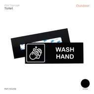 Sign board wash hand - logo wash hand - sign cuci hand - signage Acrylic