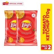 Lay's Tomato Ketchup 170g (Bundle of 2) Lays Potato Chips
