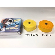 [ READY STOCK ] BUDDY CLUB super thermal bandage GOLD / YELLOW model 28740 ( Exhaust thermo wrap ) L