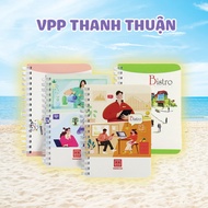 XO Bistro A6 vertical spring notebook - 200 pages (2836).