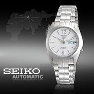 CASIO時計屋 SEIKO 精工手錶 SNKE93J1 日製 5號機械男錶 不鏽鋼錶帶 白 防水星期/日期顯示 全新品