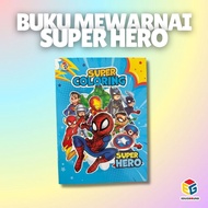 [EduGround] Super Coloring book, Superhero Coloring book, Robot Coloring book