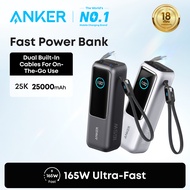 【Free Gift】Anker 25,000mAh Portable Charger 165W Laptop Powerbank With Built-In and Retractable Cabl