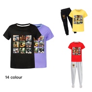 2026Tung Tung Tung Tung Sahur Middle Big Kids Summer Short-Sleeved T-Shirt T-Shirt Trousers 4728COD 