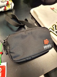 英國outlet代購 英國直送 Kenzo Paris Crest Bag Boke Flower belt bags  Shoulder Strap black 黑色 腰包 胸包 側背 兩用 手袋 