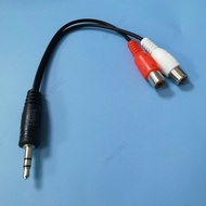 18cm Dual RCA Audio Cable to 3.5mm Stereo 3pole Jack Male to 2 RCA Female plug connector RCA Convert
