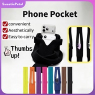 Pocket Knit Phone Bag /Knitted Crossbody Phone Bag /Unisex Pocket /Bag For IOS17 16 15