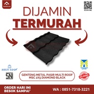 Genteng Metal Pasir Multi Roof MSC 2 x 5 Diamond Black TERMURAH