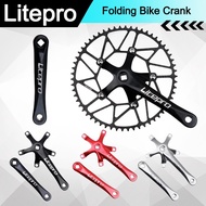Litepro Folding Bike CrankSet BMX 170MM Aluminum Alloy Ultralight Crankset 130BCD Wheel Bike Crank