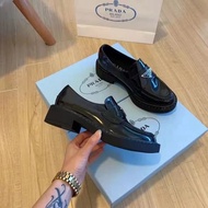 Prada Prada Small Leather Shoes Prada Loafers Women Genuine Leather Flat European American All-Match