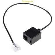 RJ45 to RJ11 Converter Cable for Landline Connection RJ45 8P8C to RJ11 6P6C Cord
