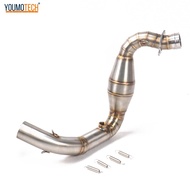 สำหรับ BMW G310GS G310R G 130 GS R G310 310GS 310R ท่อไอเสียรถจักรยานยนต์ดัดแปลงกลางลิงค์ท่อเชื่อมต่