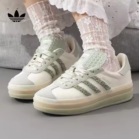 Adidas Clover T-head Shoes GAZELLE BOLD Platform Heightening Board Shoes Women JR8373