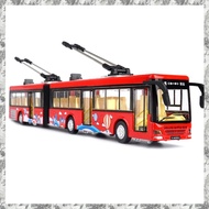 [I O J E] High Simulation 1:50 Alloy Pull Back Double Bus City Bus Model Vehicles Metal Diecasts Fla