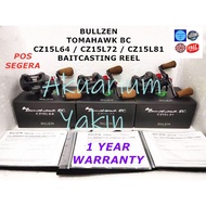 4077 BULLZEN TOMAHAWK BC CZ15L BAITCASTING CASTING REEL
