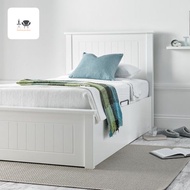 Dipan anak kayu solid / tempat tidur minimalis 100x200 