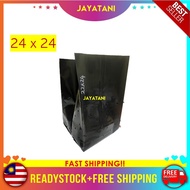 (Per Pcs) Black Polybag 24 x 24 Polibag Hitam Thick Tebal UV Protection Nursery Plantation Plastic F