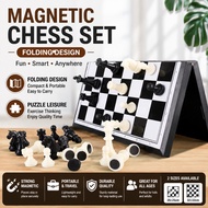 Magnetic Chess Set Foldable Chess Board Portable International Chess Game Set Travel Board Game