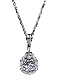 KAFANDENG | Ladies Pendant Necklace Pt950 Platinum 1ct