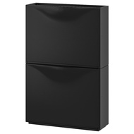 HITAM [IKEA] Trones Shoe Rack Cabinet/Shoe Holder, Black, 52x18x39 cm 2pcs