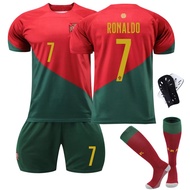 Short Sleeve 2223 Jersey Set World Cup Portugal No. 7 Competition Uniform Style Jersey Luo Football 