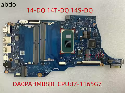 DA0PAHMB8I0 For HP 14-DQ 14T-DQ Motherboard with i7-1165G7 DDR4 100% Tested Working