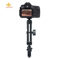 Motorcycle Bicycle Double Clip Bracket Handlebar Stand Motorcycle Bike Camera Holder for Insta360 One X2 X3 Camera Accessories [anisunshine.sg]