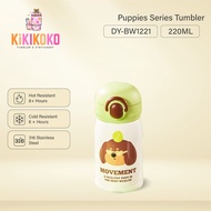 KIKIKOKO Puppies Series 316 Stainless Steel Tumbler Cold & Hot 220ml Lids Vacuum Insulated With Hand
