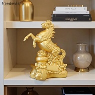 [FREG] Creative Brass Horse And Monkey Cute Statue Key Chain Pendant Home Office Desktop Ornaments F