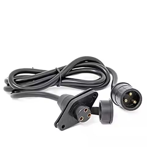 Remote Electric Winch Controller 3 Prong Compatibility with 3 Meter Extension Cable for Vehicle Reco