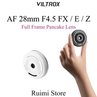 Viltrox 28mm f4.5 Full Frame AutoFocus Lens for Sony FE / Fuji X / Nikon Z Mount Pancake Lens