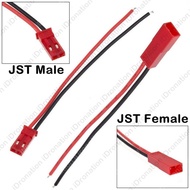 【JST】DIY Drone 10CM 100MM JST 2 PIN RC Lipo Battery Connector 2.54MM Wire Cable Plug Wires Cables Plugs Male Female