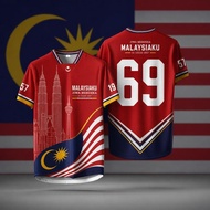69th Malaysia Independence Day 1957 National Day 2026 Malaysia Flag Printing Full Sublimation, Short