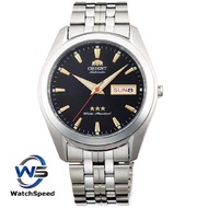 Orient RA-AB0032B Old School Automatic Japan Movt Black Dial Stainless Steel Men's Watch