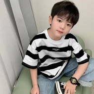 【Ready Stock】 Children's Cotton Short-Sleeved Boys' and Girls' T-shirt Summer Half Sleeve Medium and