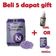 (5kg) NOVATEC PREMIUM Repack Baja Lebatkan Bunga & Buah Paksa Buah Baja Subur Novatech