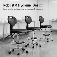 Anti-Static Drafting Chair for Laboratory & Dust-Free Workshop Use