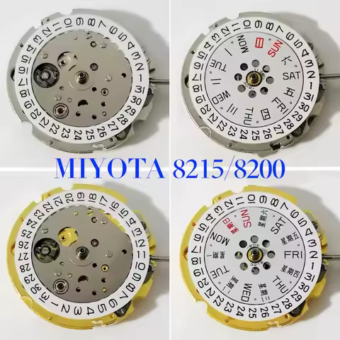Genuine Japan Miyota 8215/8200 Automatic Movement Hacking Seconds 21 Jewels High Stability Mechanica