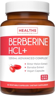 Berberine Supplement (Non-GMO & Vegetarian) Berberine HCL Plus Bitter Melon & Banaba Leaf Extract Ca