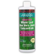 Aloe Life Whole Leaf Aloe Vera Juice 16oz Concentrate, Soothing Relief for Indigestion, Antioxidant Catalyst, Supports Energy Wellness, Certified Organic Aloe Leaves, Cherry Berry