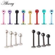 Women Punk Steel Barbell Ear Cartilage Helix Tragus Stud Earring Bar Piercing Stainless Steel Earrin