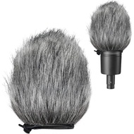 Wanjason Furry Windscreen Muff, Mic Pop Filter/Foam Wind Cover fits for AT2020, AT2020USB, AT2020USB
