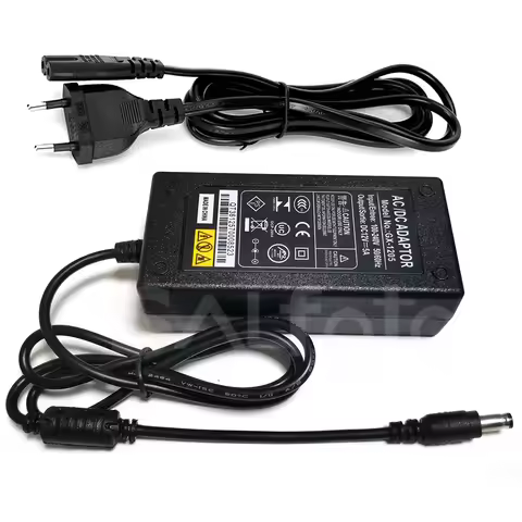 2.5M AC Power Adapter 12V 5A for Yongnuo YN216 YN160III YN300AIR YN300III IV YN360 YN360III YN360S Y