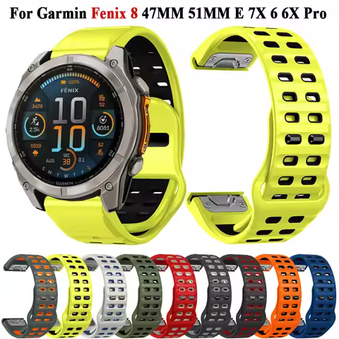Fenix 8 47mm 51mm Quickfit 22/26mm Bracelet Strap For Garmin Fenix E 7X 6 6X Pro Solar 5 5X Plus/Epi