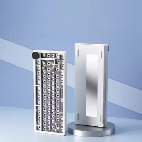 YK820 75%Mechanical Keyboard Kit Custom Aluminum Alloy Shell Wired Tri-mode Bluetooth 2.4G Wireless 