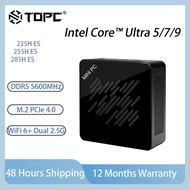 TOPC Intel Core Ultra 5/7/9/ 235H/ 255H/ 285H/ ES Engineering Sample 2.5G LAN USB4 OCuLink Mini PC