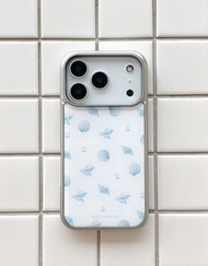 藍色貝殼 環氧樹脂 iPhone 手機殼 MagSafe