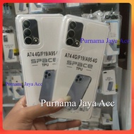 Softcase OPPO A74 4G / OPPO A95 4G Case Casing Silicone Clear Clear Transparent Pro Camera Macaron S