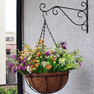 [in stock] Hanging flower basket, hanging orchid pot, woven flower pot, iron hook pot, wall-mounted 